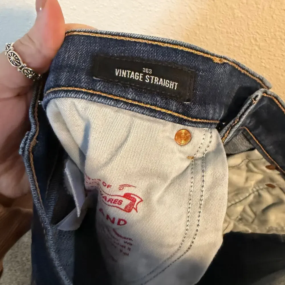 Lucky Brand 363 Vintage Straight Jeans Men's Size 33x32